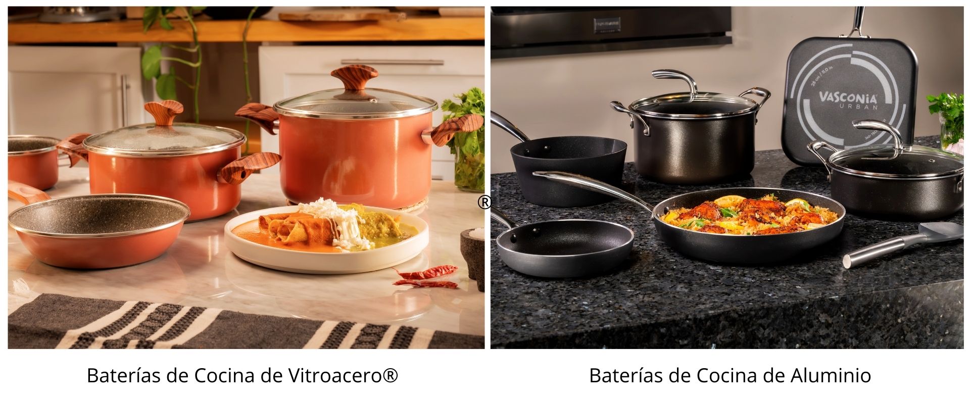 Batería de Cocina de 10 piezas Vasconia Elegance Pearl de Vitroacero –